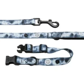 Barkalot Hundehalsband-Auslaufset grau/ bunt L
