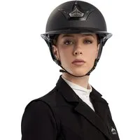 VEREDUS Reithelm Vita GST - breiter Schirm, Schwarz/Matt - M (56)