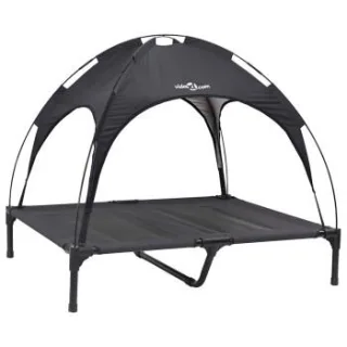 VidaXL Hundebett schwarz 77 cm, 82,5 cm, 77 cm
