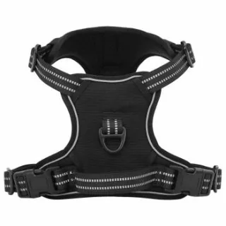 VidaXL Hundegeschirr schwarz M