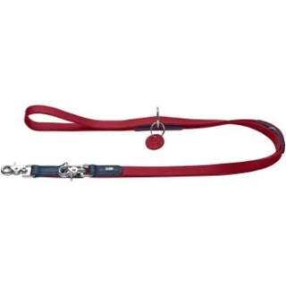 Dog Sport HUNTER verstellbare Hundeführleine lemvig rot 1,5 cm