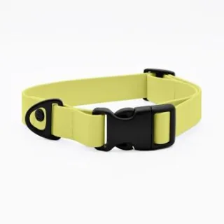 THE DOG IDEA Biothane Halsband mit Klickverschluss Butteryellow S