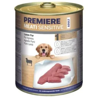 PREMIERE Meati Sensitive Pur Nassfutter Hund, Adult, Lamm pur 24x800 g