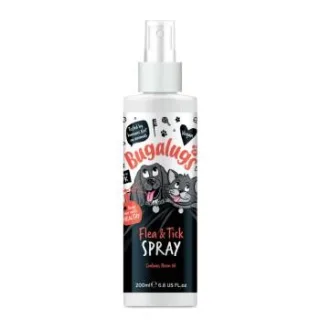 Bugalugs Floh- und Zeckenspray für Hunde & Katzen mit Neemöl 200 ml