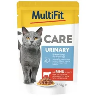 MultiFit Care Urinary Nassfutter Katze Adult Rind 48x85 g