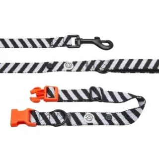 Barkalot Hundehalsband-Auslaufset schwarz/ weiß M