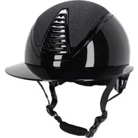 QHP Reithelm Glendale Polovisier, schwarz - 57-59