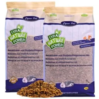 Lyra Pet Mehlwürmer-/Soldatenfliegenlarven-Mix 10 kg