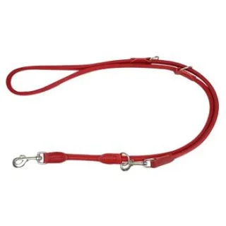 Hunter Verstellbare Führleine Round & Soft Breda rot S-L