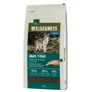 REAL NATURE WILDERNESS Trockenfutter Hund, Adult, Dark Fjord Rothirsch und Lachs mit Ente 12 kg
