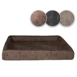 SABRO KUDDE Hundebett Wildleder braun 80 cm, 1 m