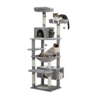 Pawz Road Großer Katzenbaum 184 cm grau