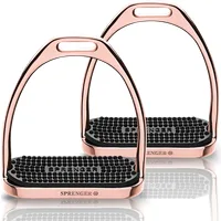 Sprenger Kindersteigbügel HS Fillis, rosegold, 11 cm Trittweite - 1 Paar