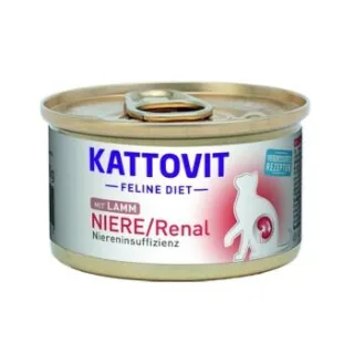 KATTOVIT Feline Diet Nassfutter Katze Niere/Renal Adult Lamm 48x85 g
