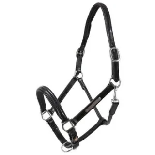Hans Melzer Horse Equipment Hans Melzer Halfter Schwaiganger schwarz/silber WB (Warmblut)