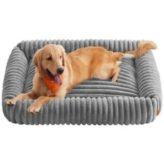 FEANDREA Hundebett orthopädisches Hundekörbchen,Hundekissen waschbar, flauschig