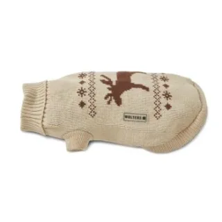 Wolters Strickpulli Elch beige/braun 50 cm