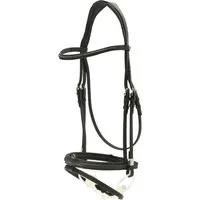 Stübben Trensenzaum 2700 Pro-Jump, englisch-kombiniert mit Slide&Lock Verschluss, schwarz/schwarz - VB