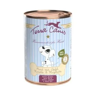 Terra Canis Welpe 6x400g Rind mit Apfel, Karotte und Hagebutte