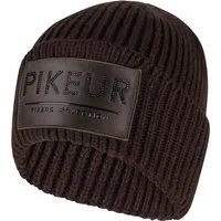 PIKEUR Mütze rechteckiger Patch - Schokoladenbraun