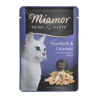 Miamor Feine Filets in Jelly Thunfisch und Calamari 96x100 g