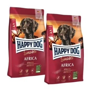 HAPPY DOG Sensible Trockenfutter Hund Adult, Africa 2x12,5 kg