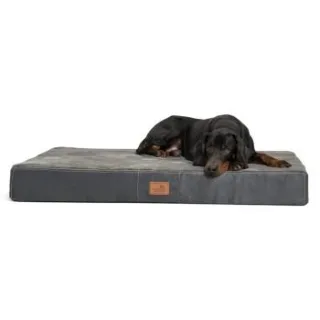 Tierlando STUART ORTHO PLUS - Orthopädische Hundematte schwarz/ graphit 80 cm, 13 cm, 60 cm