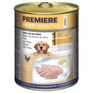 PREMIERE Meati Sensitive Nassfutter Hund, Adult, Huhn und Kartoffel 24x800 g