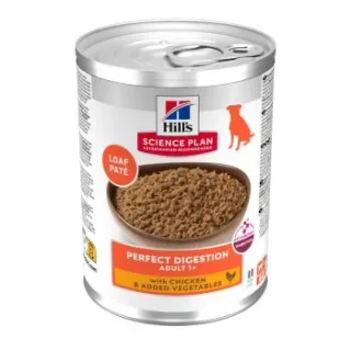 Hill's Science Plan Nassfutter Hund, Adult, Perfect Digestion, mit Huhn und Gemüse 24x370 g