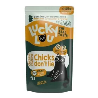 Lucky Lou Nassfutter Katze Senior Geflügel 64x125 g