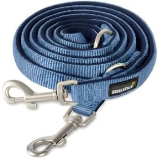 Rudelkönig Hundeleine - Führleine Bella blau 2,3 m, 2 cm