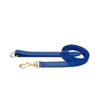 Barkalot Hundeleine Veganes Leder blau L