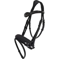 QHP Trense Glitter, schwarz - COB