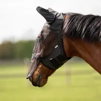 BUSSE Fliegenmaske FLY GUARD II PLUS - schwarz - COB