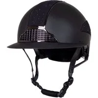 QHP Reithelm Ohio Polovisier, schwarz - 55-57