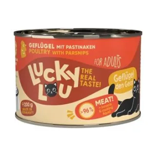 Lucky Lou Nassfutter Katze Adult Geflügel 24x200 g