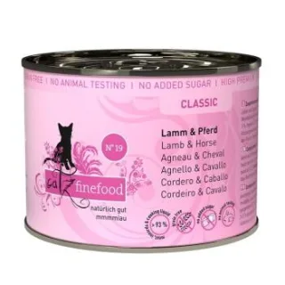 Catz finefood Nassfutter Katze Classic Adult No. 19 Lamm und Pferd 24x200 g