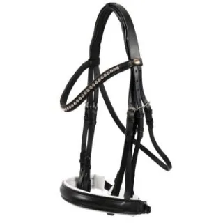 Hans Melzer Horse Equipment Hans Melzer Kandare Hamburg schwarz/silber VB/ COB (Vollblut)