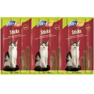 FIT+FUN Sticks 25x10 Stück Kaninchen, Pute und Hefe