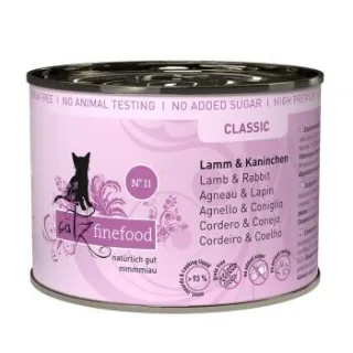 Catz finefood Nassfutter Katze Classic Adult No. 11 Lamm und Kaninchen 24x200 g