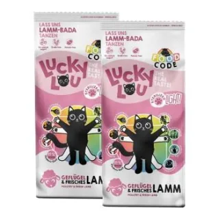 Lucky Lou Trockenfutter Katze Adult, Light, Geflügel und Lamm 2x3 kg