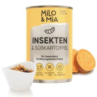Milo & Mia Insekten & Süßkartoffel 24x400 g