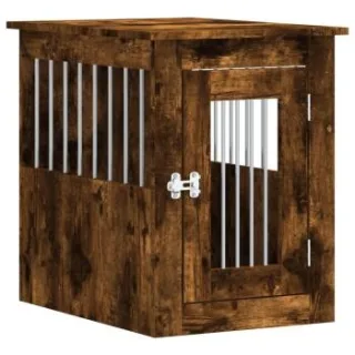 VidaXL Hundekäfig im Möbel-Stil dunkelbraun 62 cm, 45 cm, 59 cm
