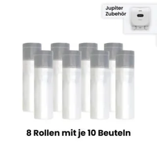 AstroPet Katzentoilettenbeutel für Jupiter und Venus Series Katzenklo Kratzfest für Haustier Katze Hunde Hundekot Katzenstreu 8 Rollen*10 (80 Stück)
