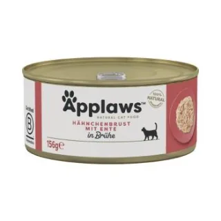 Applaws Nassfutter Katze Adult in Brühe Hühnerbrust mit Ente 24x156 g