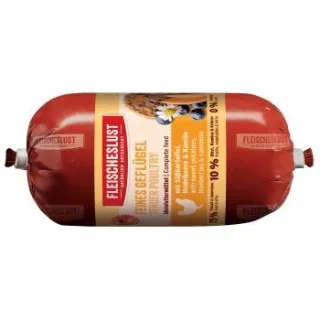 Fleischeslust Nassfutter Hund Wurst Feines Geflügel 15x200 g