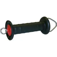 Kerbl Torgriff mit Öse, schwarz - 1 Stk