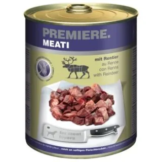 PREMIERE Meati Nassfutter Hund, Adult, Rentier 24x800 g