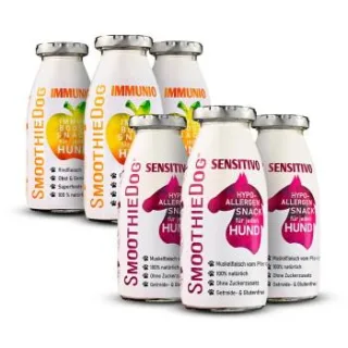 SmoothieDog Sensitivo 3x 250 ml + Immunio 3x 250 ml