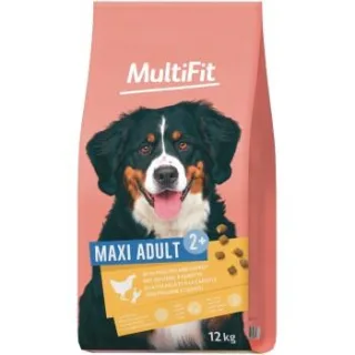 MultiFit Trockenfutter Hund Adult, Maxi, mit Geflügel & Karotte 2x12 kg